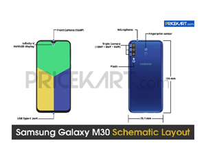 Samsung Galaxy M30 smartfonunun konstruktiv xüsusiyyətləri açıqlanıb