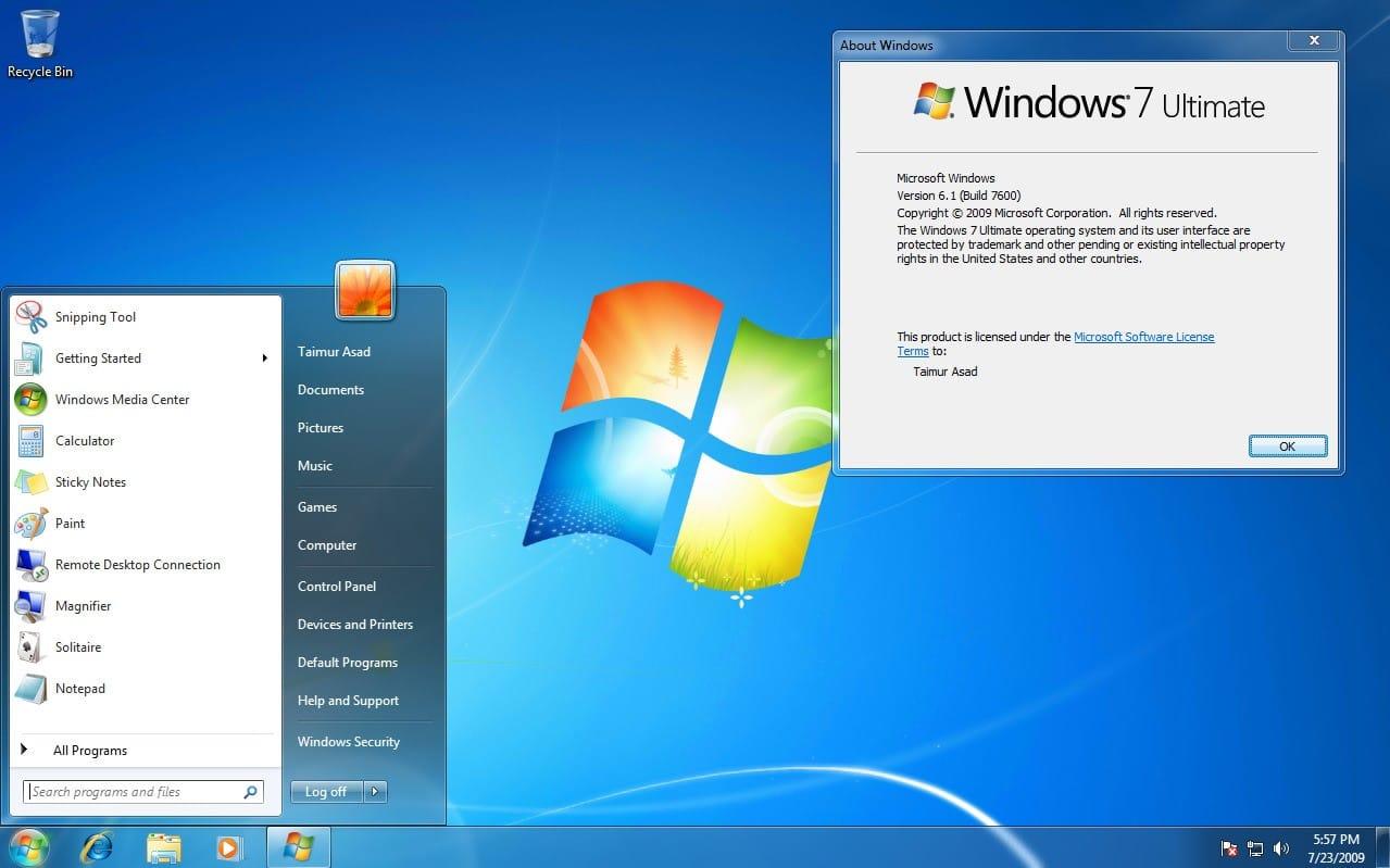 Microsoft Windows 7 əməliyyat sisteminin dəstəyini dayandırır