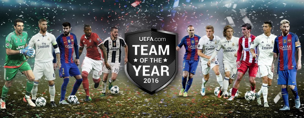 UEFA oxucularının səsverməsi əsasında 2016-cı ilin komandası müəyyənləşib