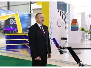 “Rossiya 24” telekanalının “Bakutel 2019” sərgisi ilə bağlı yayımladığı reportajda Prezident İlham Əliyevin müsahibəsi də yer alıb