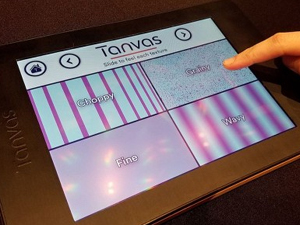 “Tanvas” texnologiyası sensor ekranda əşyaların teksturasını hiss etməyə imkan verir
