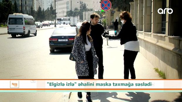 ARB TV əməkdaşları Bakı sakinlərinə tibbi maska payladı - VİDEO