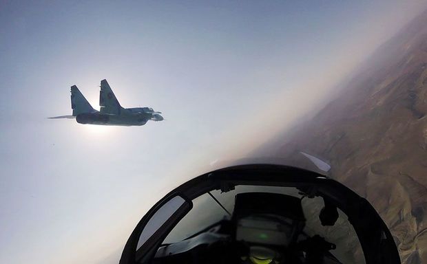 Hərbi Hava Qüvvələrinin təlim-döyüş uçuşları keçirilir – FOTO/VİDEO