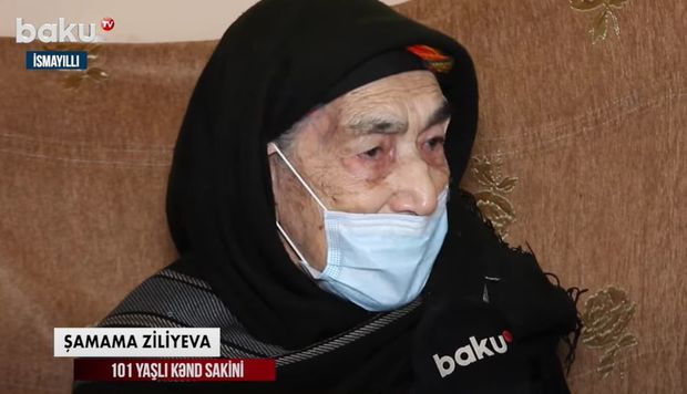 Azərbaycanda 101 yaşlı qadın COVID-19-a qarşı peyvənd olundu - VİDEO