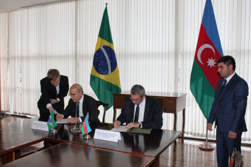Azərbaycan ilə Braziliya arasında ticarət və investisiya əməkdaşlığı üzrə Anlaşma Memorandumu imzalanıb