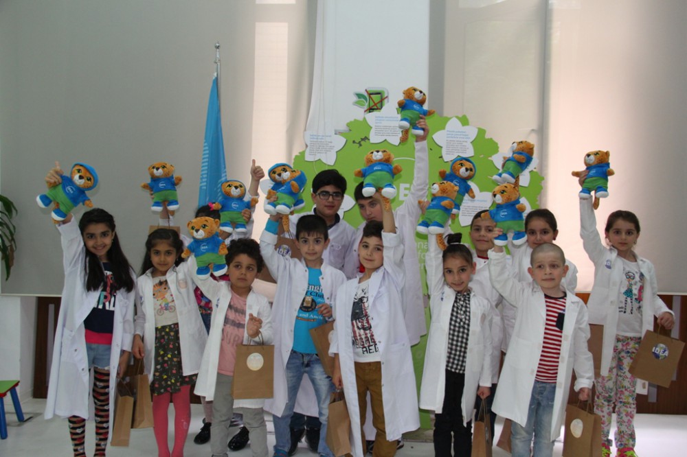 Uşaqlar üçün növbəti ekoloji laboratoriya təlimi təşkil olunub