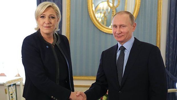Putin Le Penlə görüşüb