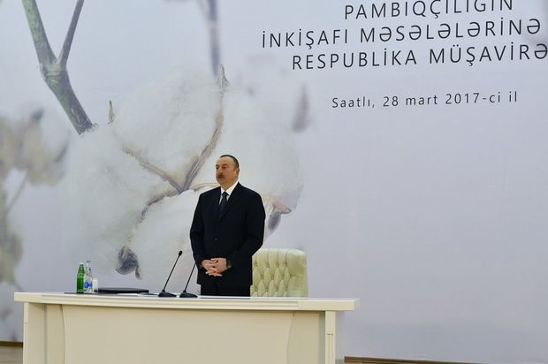 Prezident İlham Əliyev Saatlıda müşavirə keçirir - YENİLƏNİB + FOTO